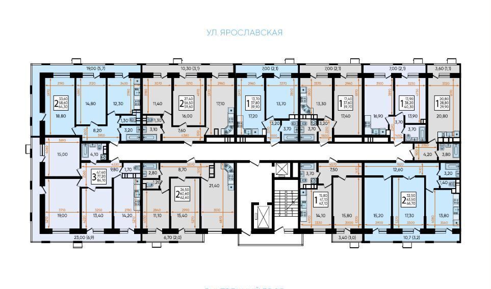 квартира г Краснодар р-н Прикубанский ул Ярославская 115 корп. 3 фото 13