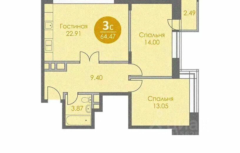 квартира г Москва ТиНАО ул Харлампиева 50к/2 Филатов Луг, Филимонковский район фото 3