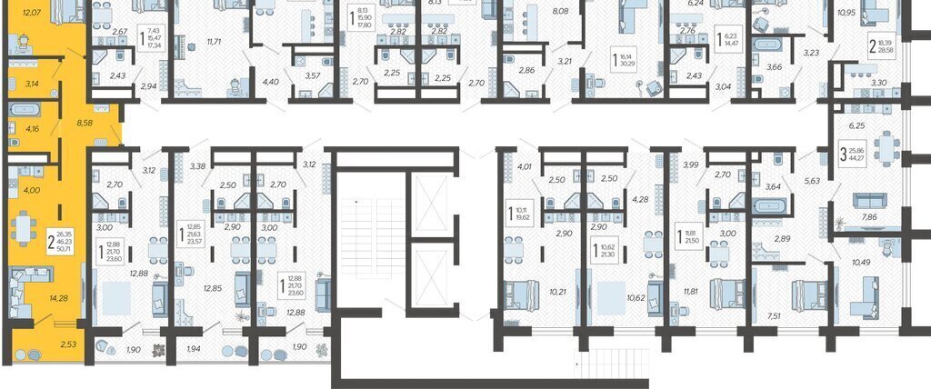 квартира г Сочи микрорайон Бытха Ясногорская улица, 16/2к 3 фото 2
