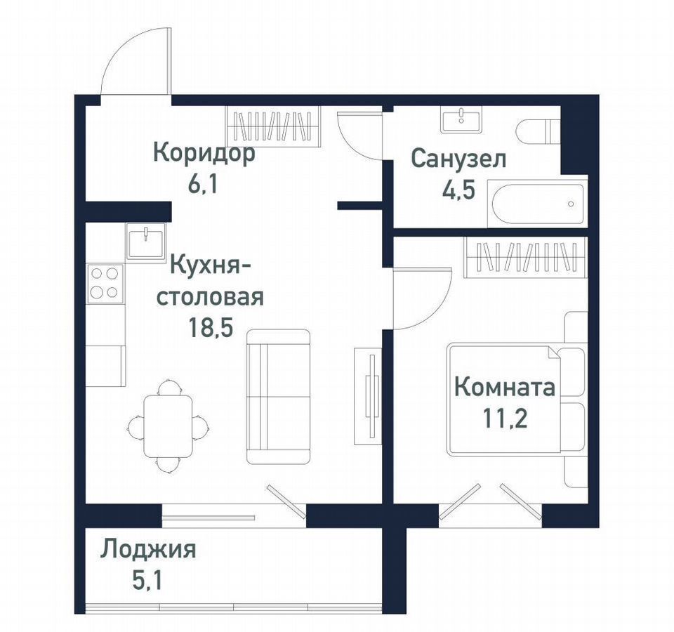 квартира г Челябинск ул Лавровая 3 фото 5
