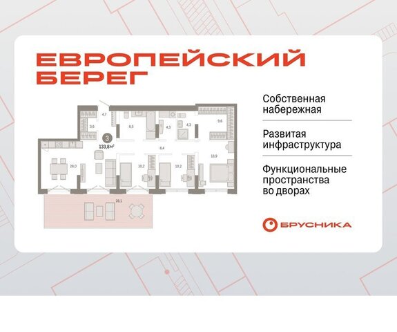 р-н Октябрьский Речной вокзал микрорайон Европейский Берег фото