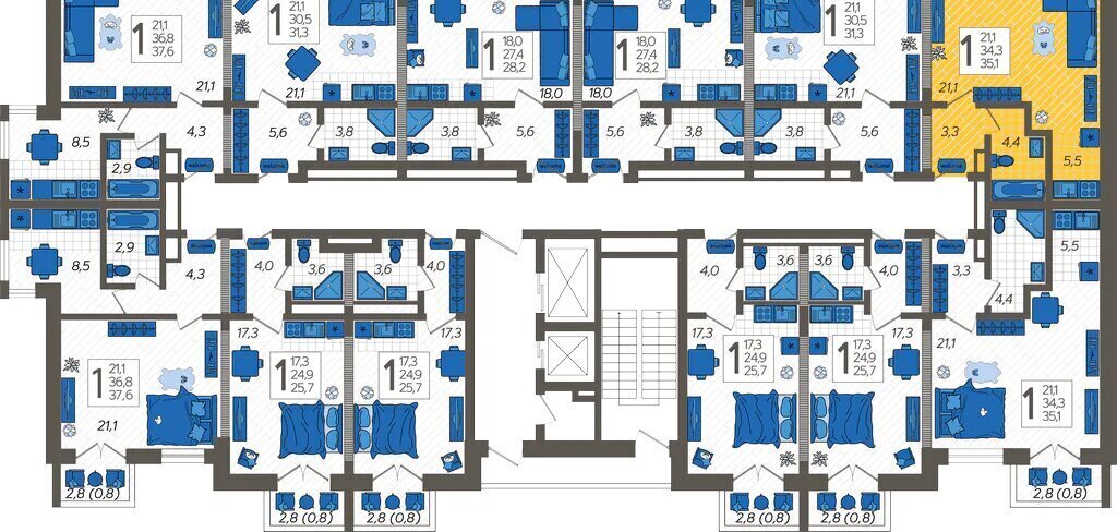 квартира г Сочи ул Искры 88к/6 фото 2