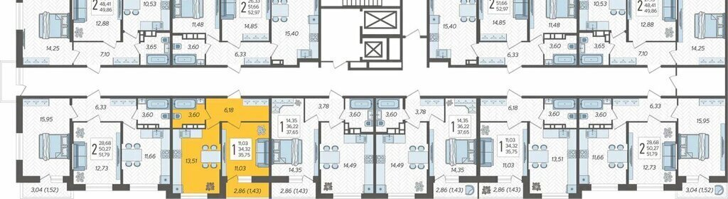 квартира г Краснодар ЖК «Смородина» фото 2