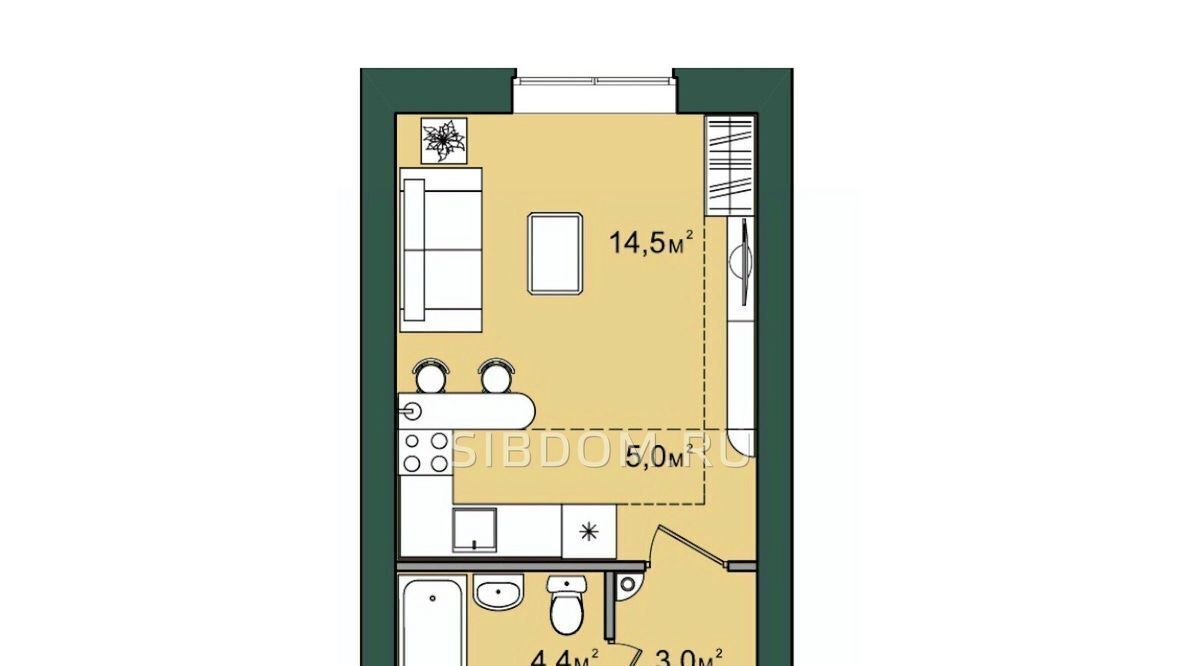 квартира г Кемерово р-н Ленинский б-р Строителей 73а фото 1