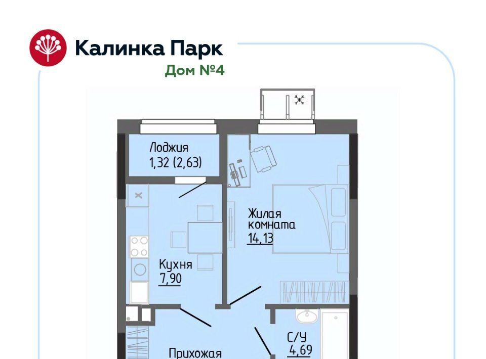 квартира г Ижевск р-н Индустриальный снт Восток-3 90 фото 1