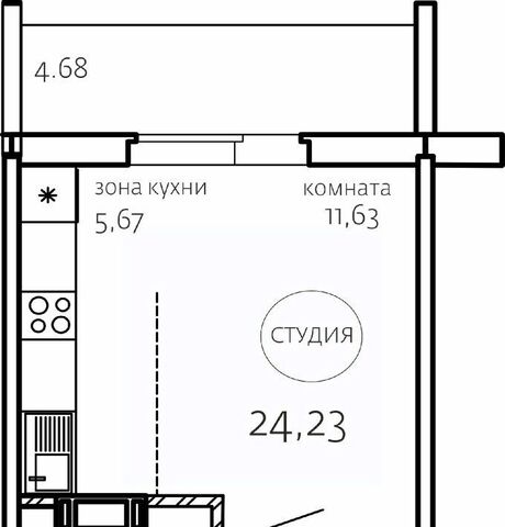 квартира р-н Курчатовский ЖК «Хорошее решение» фото