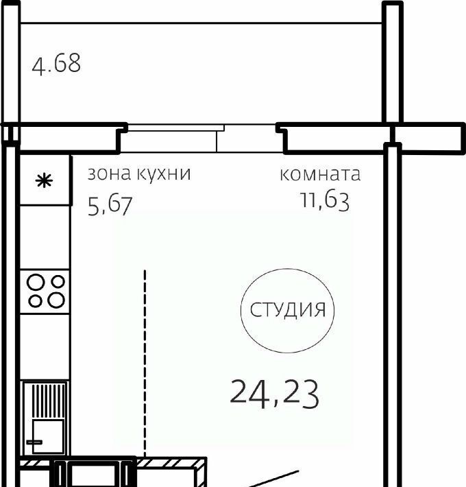 квартира г Челябинск р-н Курчатовский ЖК «Хорошее решение» фото 1