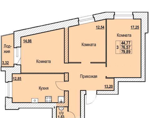 квартира г Ярославль р-н Фрунзенский ул Шпальная 30 фото 1