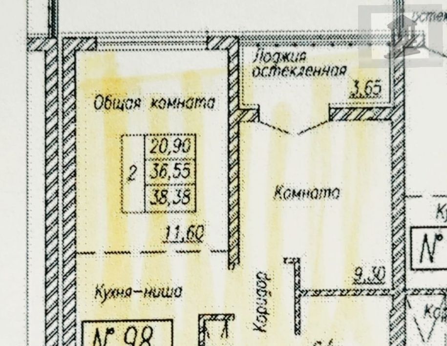 квартира г Калининград р-н Московский ул Батальная 100 фото 2