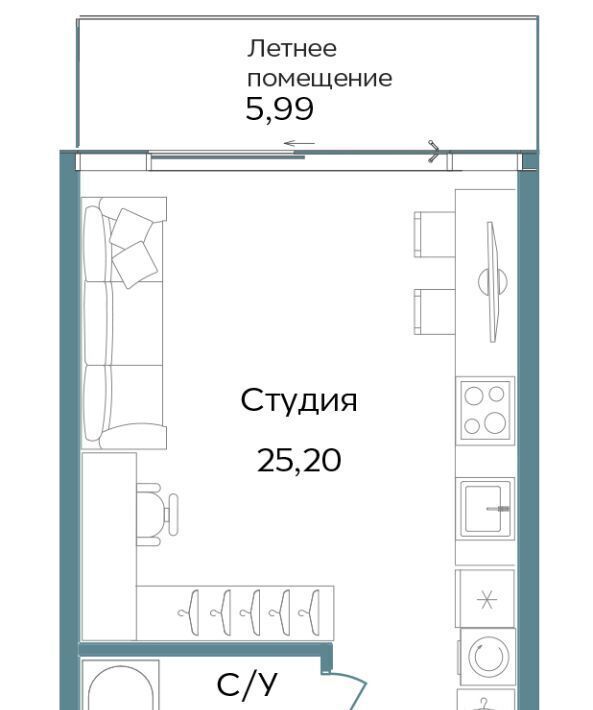квартира г Саки ул Морская TEMPO фото 1