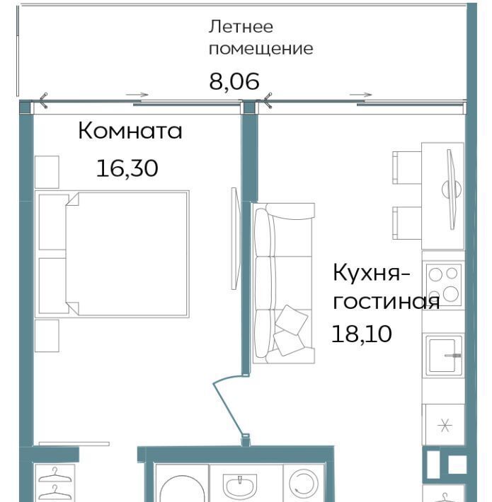 квартира г Саки ул Морская TEMPO фото 1