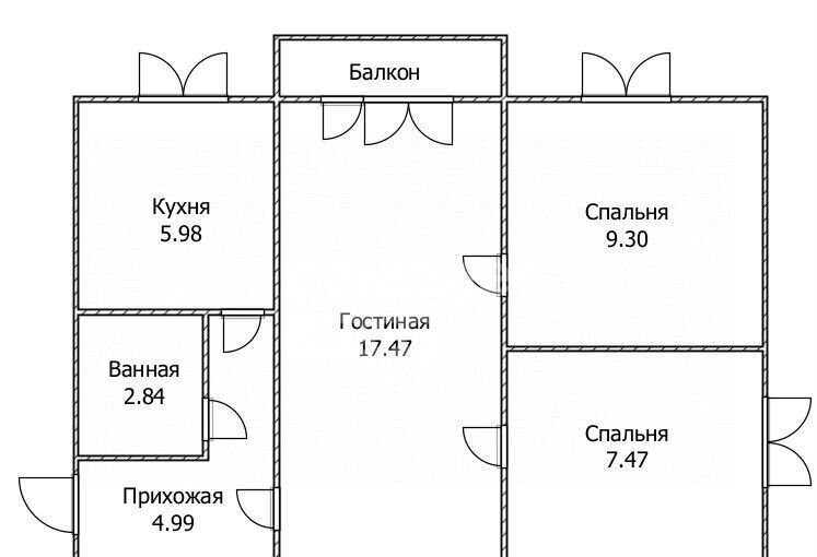 квартира г Ульяновск р-н Засвияжский ул Аблукова 13 фото 18