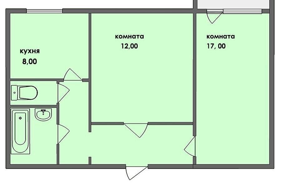 квартира г Рыбинск Гагаринский ул Волочаевская 21 фото 5