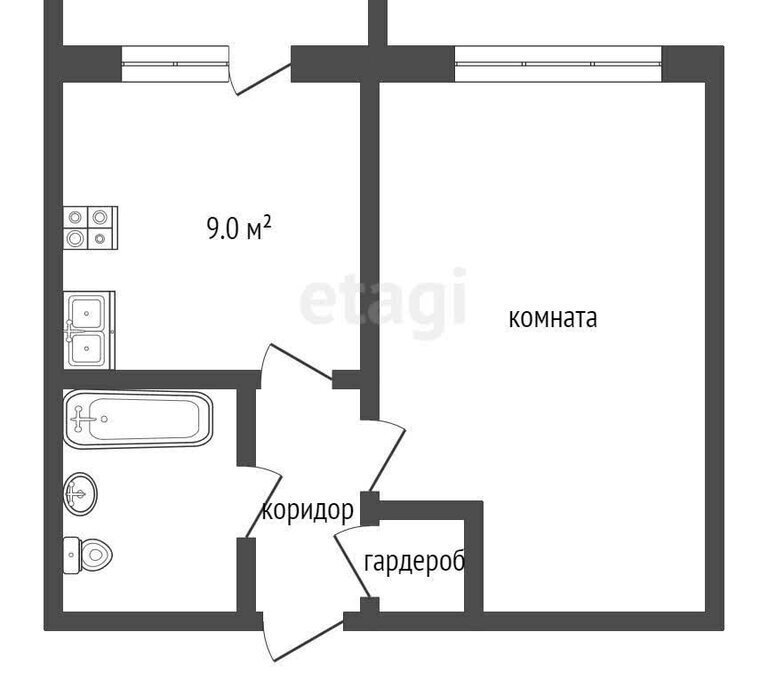 квартира г Муром ш Радиозаводское 33 фото 1