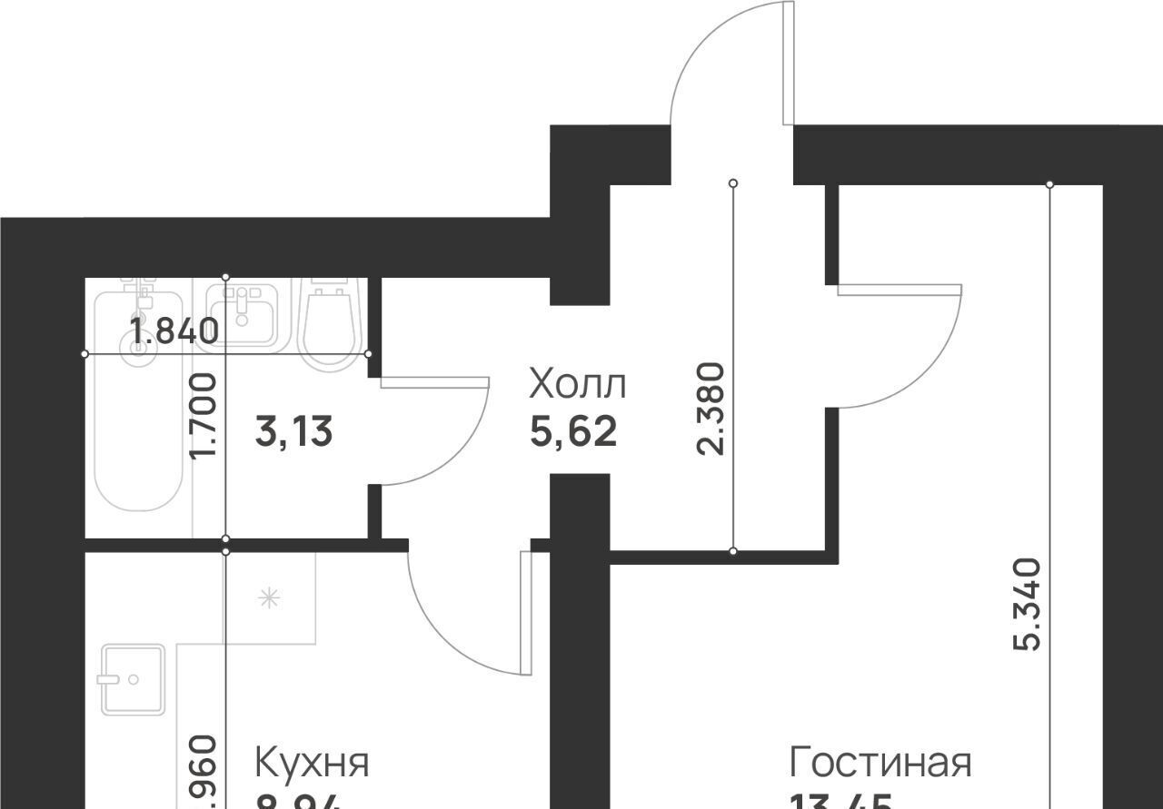 квартира г Тула р-н Привокзальный микрорайон Новая Тула ЖК «Новая Тула» фото 2