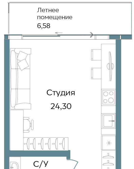 квартира г Саки ул Морская фото 1