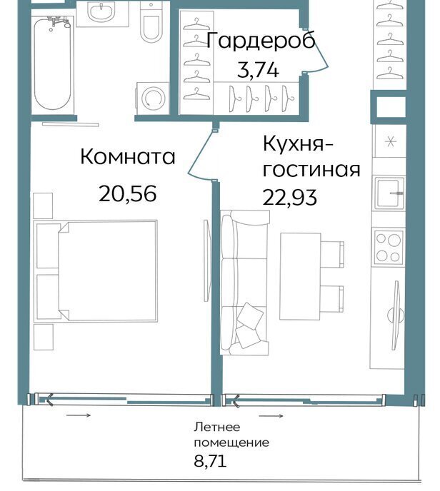 квартира г Саки курортный кластер Темпо фото 1