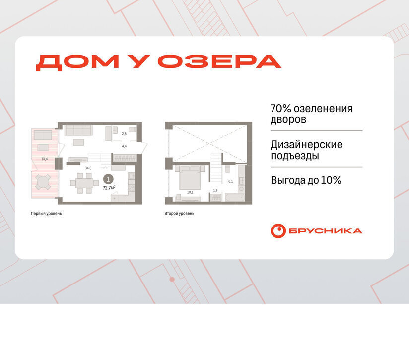 квартира г Тюмень ЖК «Онегин. Дом у озера» Центральный административный округ фото 1