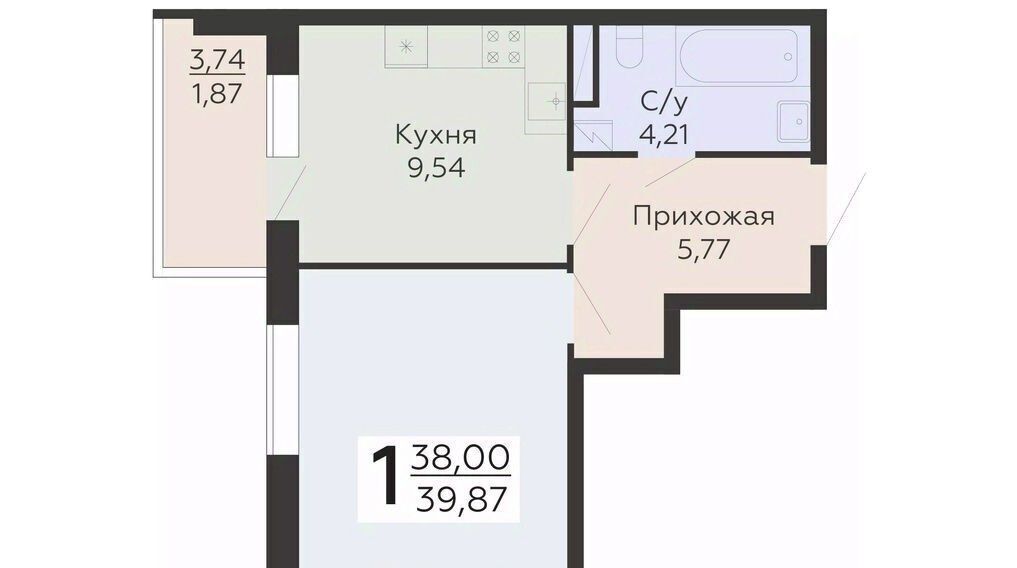 квартира г Воронеж р-н Коминтерновский ЖК «Никитинские сады» фото 1