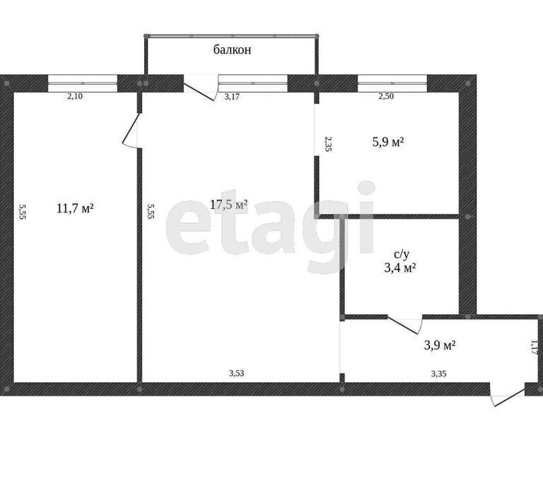 квартира г Абакан ул Герцена 21 фото 1