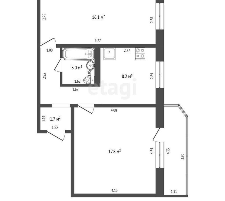 квартира г Абакан ул Кирова 107/1 фото 1