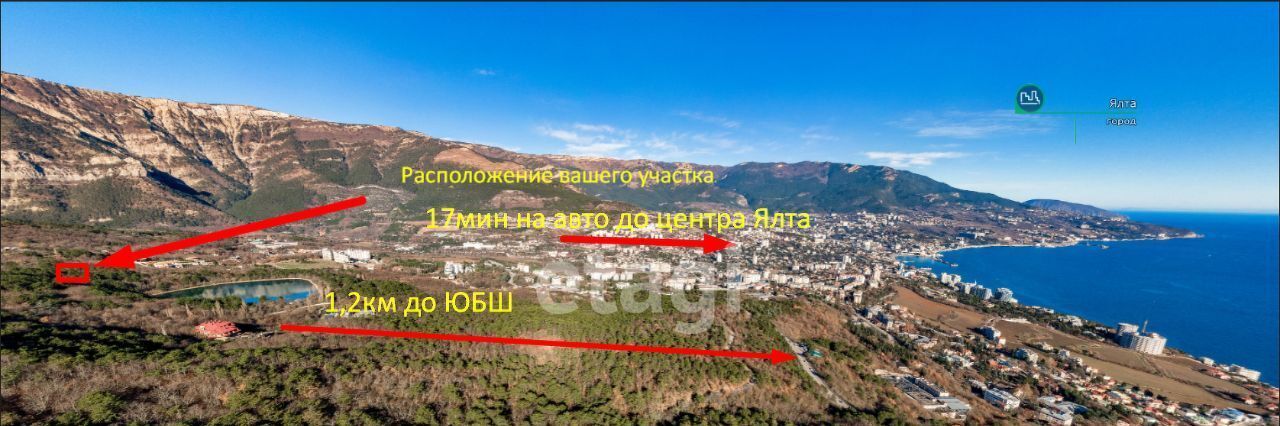 земля г Ялта пгт Виноградное ул Могаби-2 фото 11