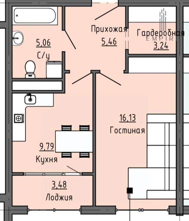 квартира г Грозный р-н Ленинский пр-кт им В.В.Путина 1/82 фото 1