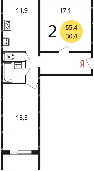 квартира г Зеленоград Зеленоград—Крюково, к 109 фото 19