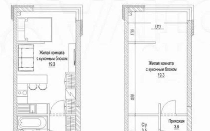 квартира г Кемерово р-н Рудничный Лесная Поляна б-р Солнечный 32 ЖК «Солнечный бульвар» жилрайон фото 12