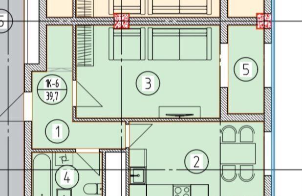 квартира г Грозный ул. Нурсултана Абишевича Назарбаева, 88 фото 4