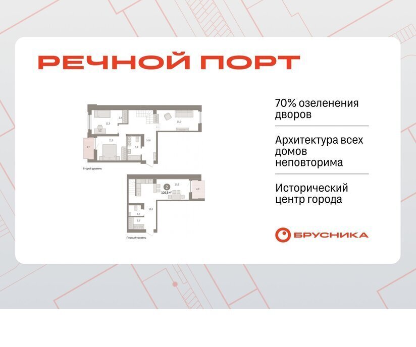 квартира г Тюмень жилой район «Речной порт» фото 1
