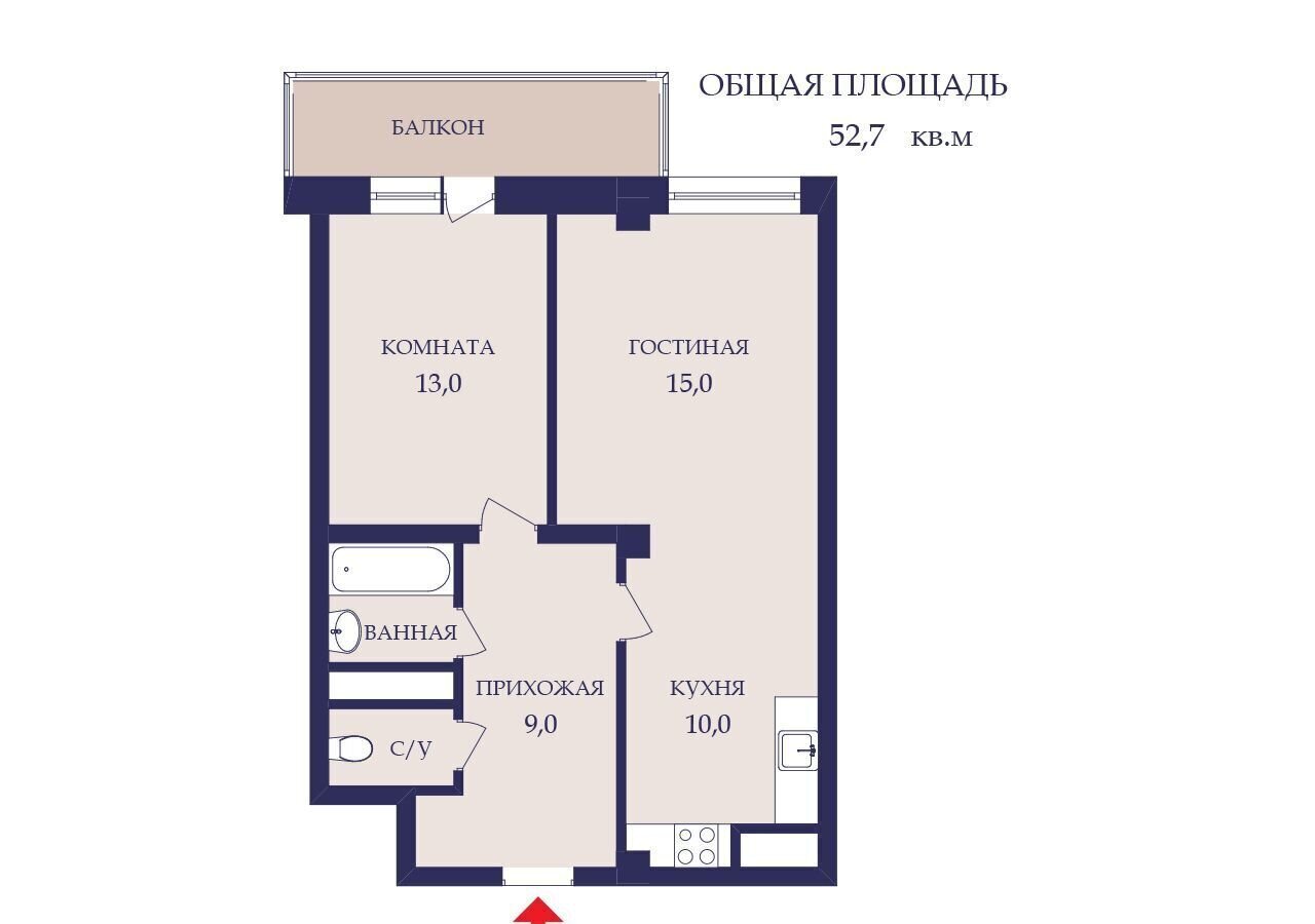 квартира г Красноярск р-н Советский ул Авиаторов 38 фото 2