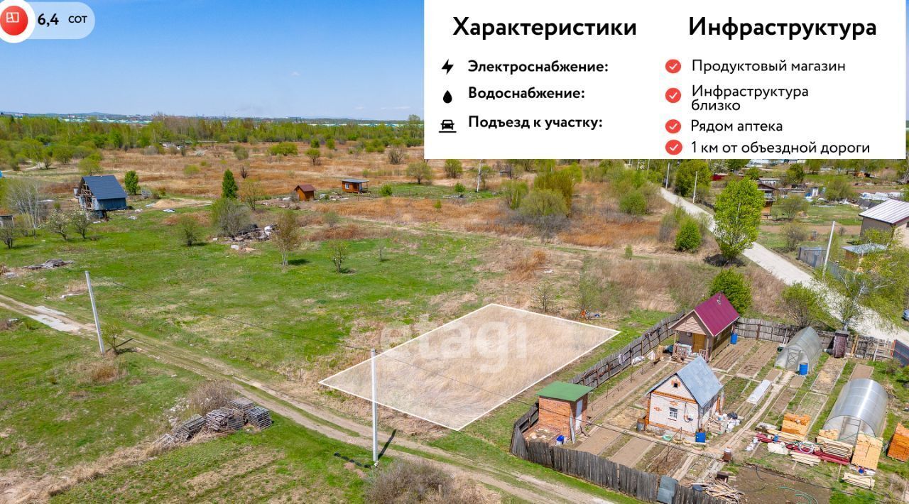земля г Хабаровск р-н Железнодорожный снт Надежда 431 фото 1