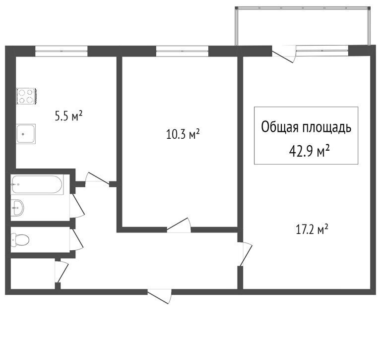 квартира г Томск ул Лебедева 113 фото 7
