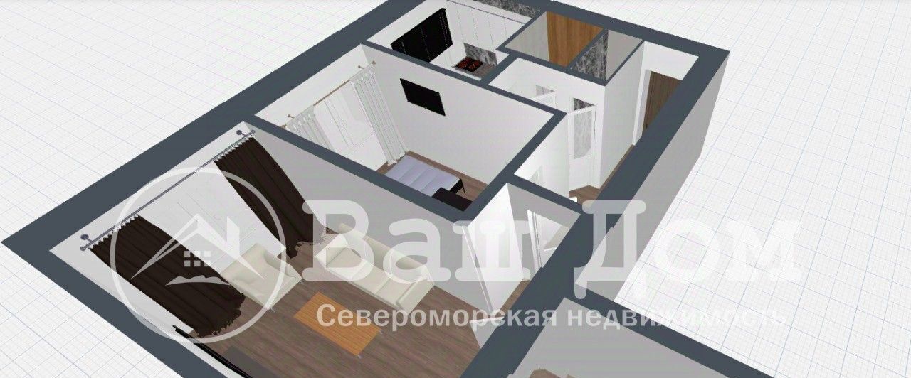 квартира г Североморск ул Колышкина 7 фото 3