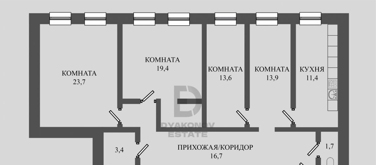 квартира г Санкт-Петербург метро Невский Проспект наб Канала Грибоедова 22 округ № 78 фото 2