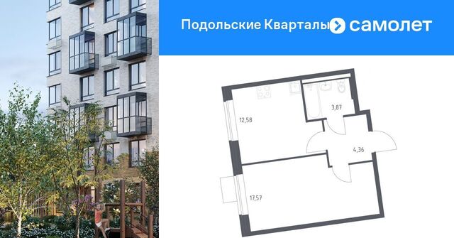 ЖК «Подольские кварталы» метро Бунинская аллея № 103 кв-л фото