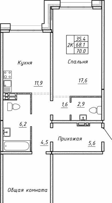 квартира г Новосибирск р-н Калининский Заельцовская фото 1