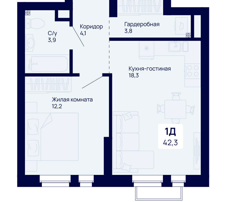 квартира г Екатеринбург р-н Железнодорожный Уральская ЖК Галактика фото 1