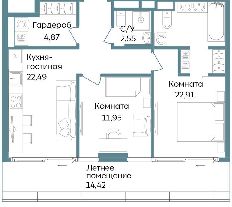 квартира г Саки курортный кластер Темпо фото 1