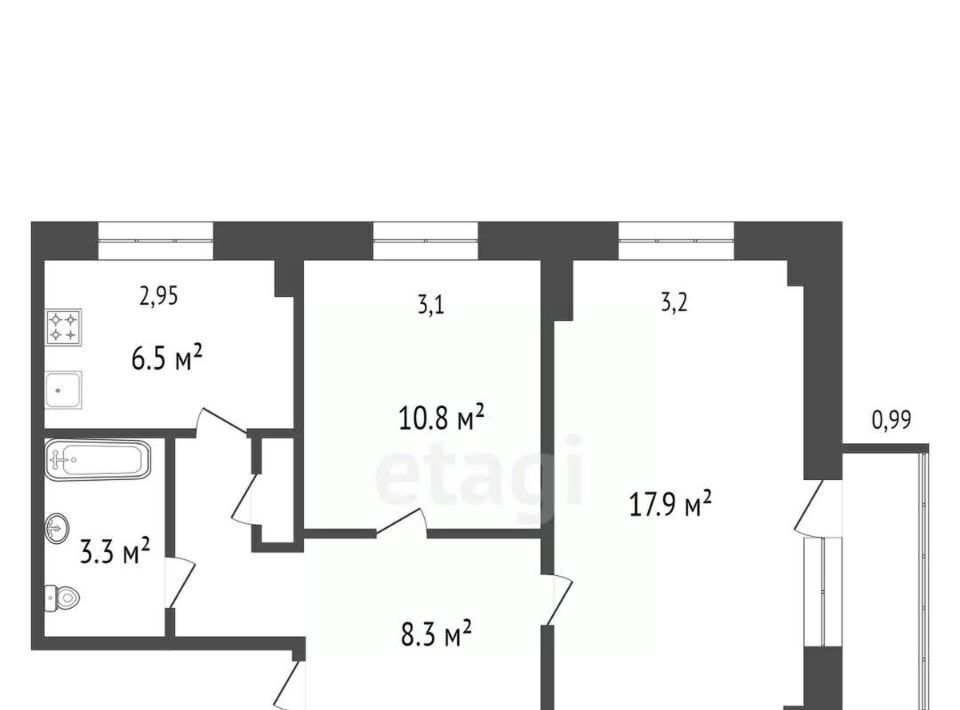 квартира г Красноярск р-н Советский ул Краснодарская 2б фото 2