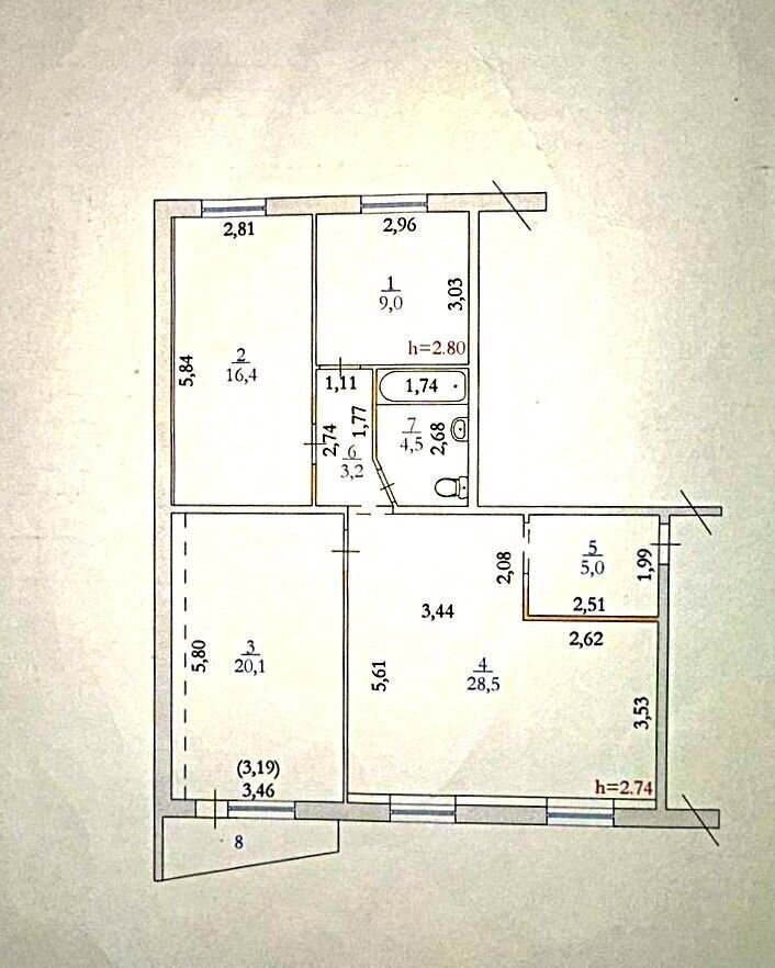 квартира г Нефтеюганск 2-й мкр-н, 15, Тюменская обл. фото 25