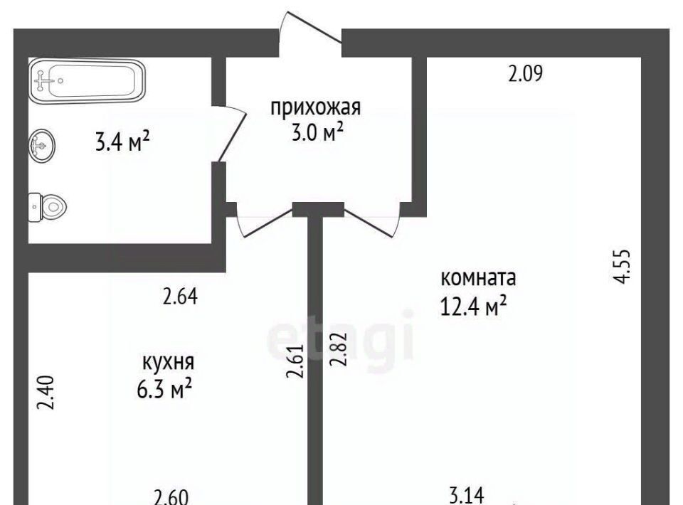 квартира г Екатеринбург Уральская ул. Опалихинская, 26 фото 10