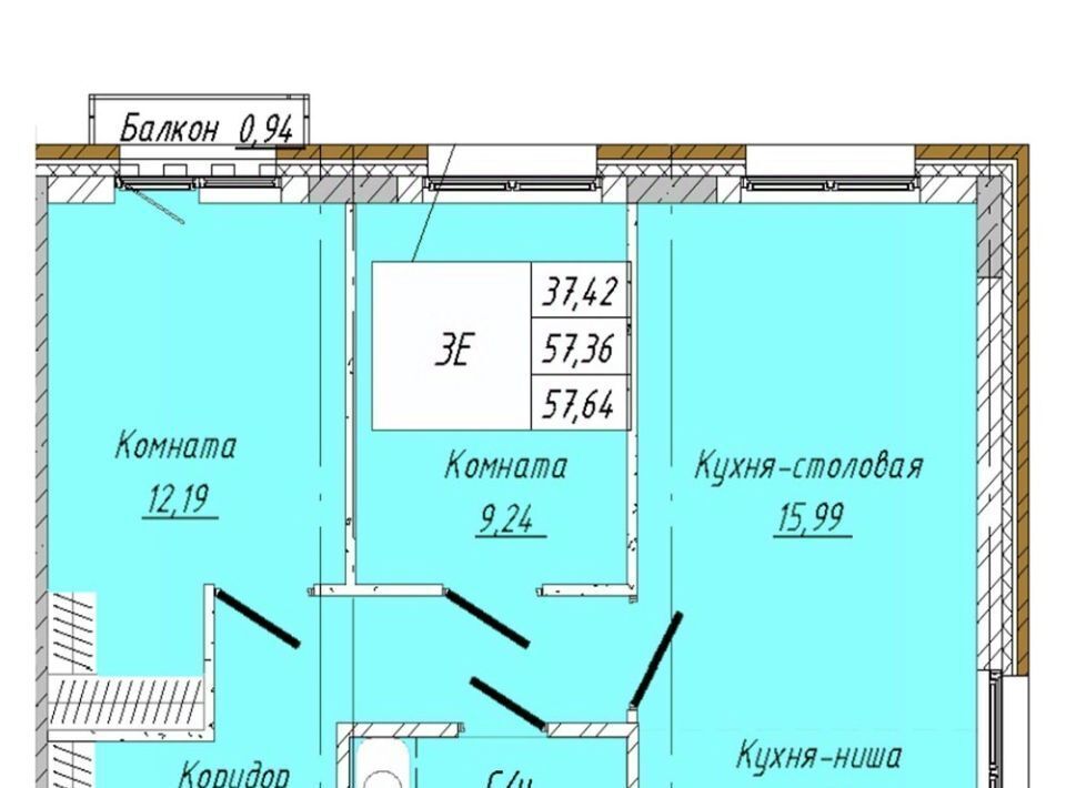 квартира г Омск р-н Центральный ул 2-я Дачная фото 1