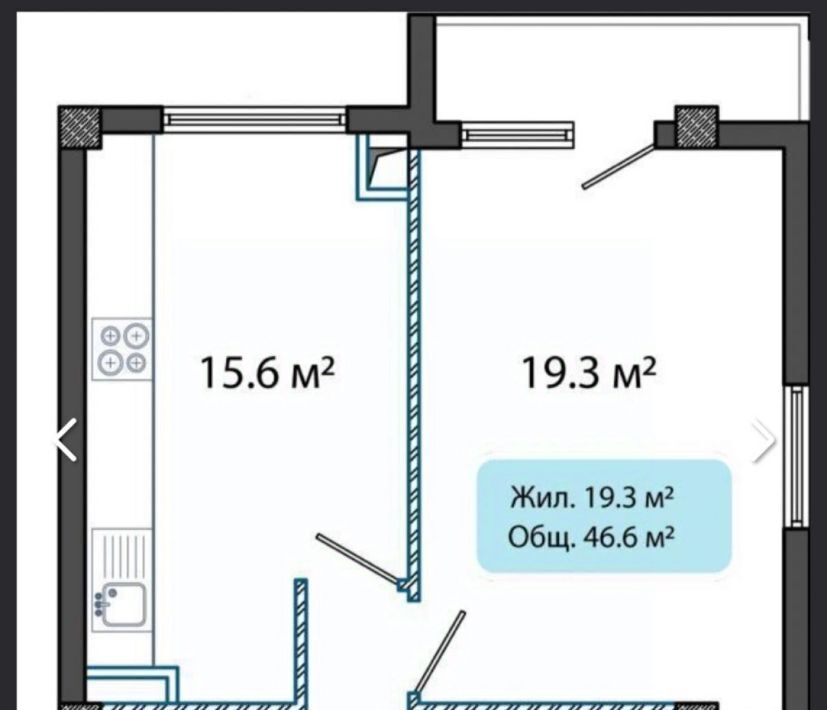 квартира г Евпатория пр-кт им.В.И.Ленина 49 фото 2
