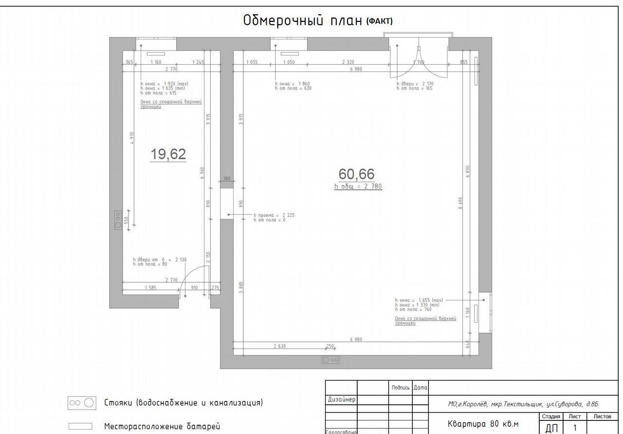 квартира г Королев мкр Текстильщик ул Суворова 8б фото 7