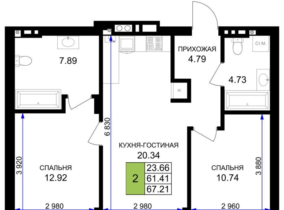 квартира р-н Гурьевский г Гурьевск ЖК «Включи» фото 1