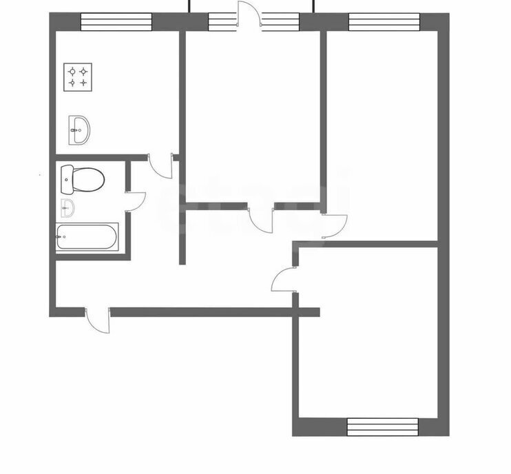 квартира р-н Саткинский г Сатка 1-й квартал 4 фото 1