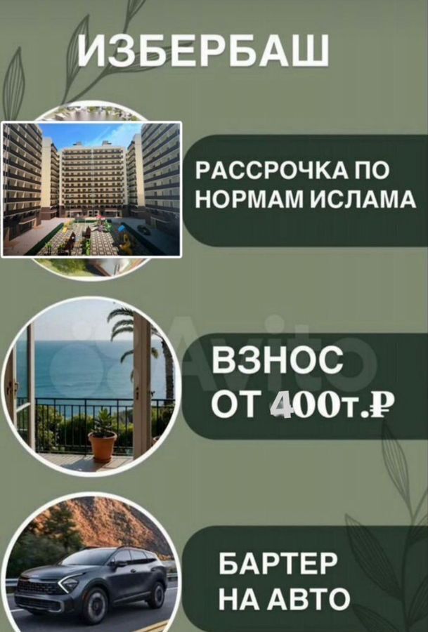 квартира г Избербаш ул П.И.Чайковского 23 фото 3