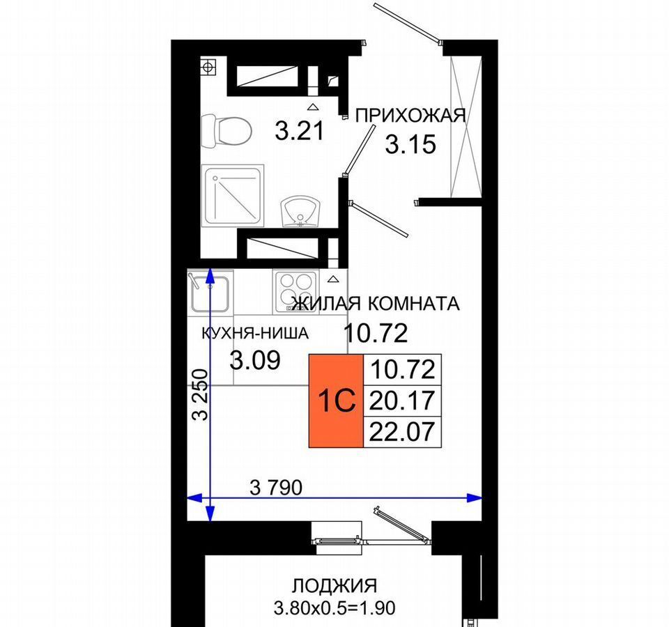 квартира г Ростов-на-Дону р-н Октябрьский пер Элеваторный ЖК «Октябрь Парк» поз. 2. 1 фото 12